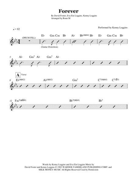 Forever Lead Sheet Performed By Kenny Loggins Page 2