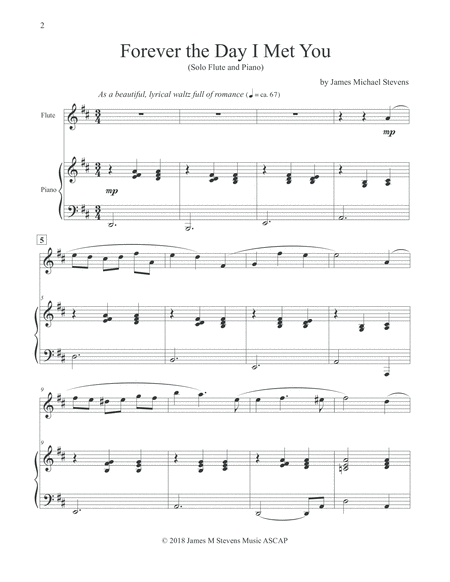 Forever The Day I Met You Flute Piano Page 2