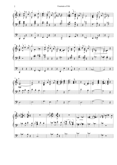 Fountain Of Life Organ Solo Page 2