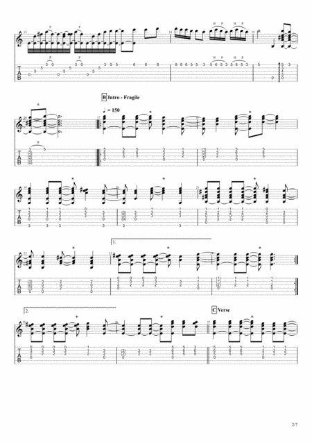 Fragile For Solo Fingerstyle Guitar Page 2