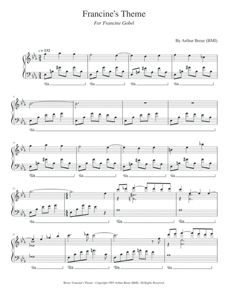 Francines Theme Piano Solo Page 2