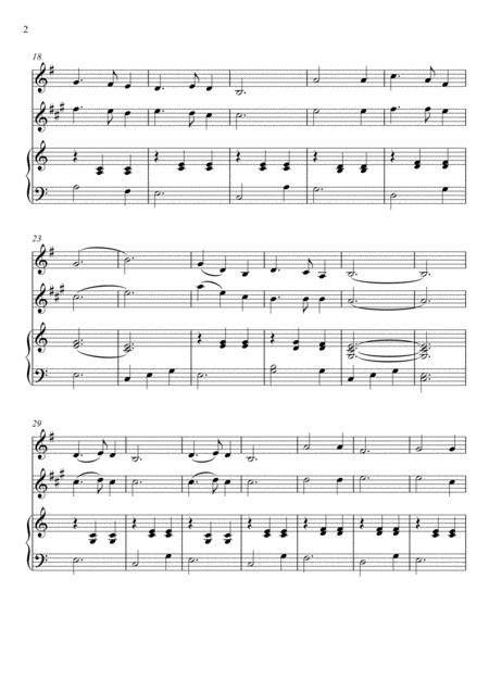 Franz Gruber Silent Night Horn In F And Baritone Saxophone Duet Page 2