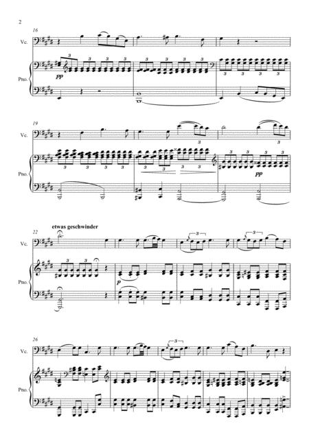 Franz Schubert Der Wanderer Violoncello Solo Page 2