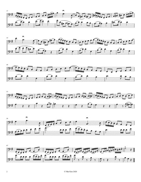 Franz Simandl Tude No 7 For Two Double Basses Page 2