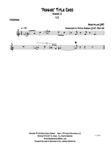 Frasier Title Card 13 For Jazz Quintet Full Score Set Of Parts Page 2