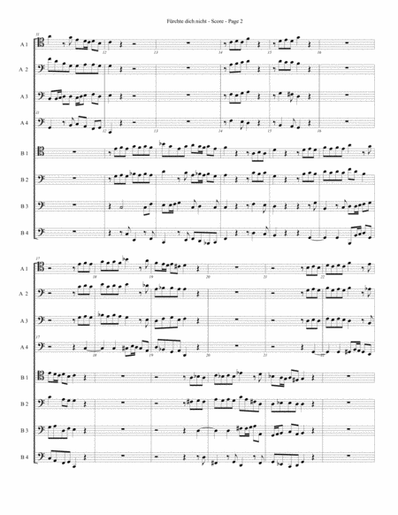 Frchte Dich Nicht For Trombone Or Low Brass Octet Page 2