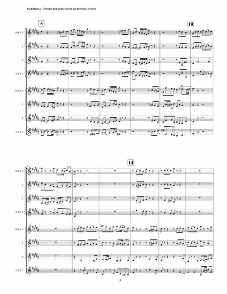 Frchte Dich Nicht Motette By Js Bach Double Clarinet Choir Page 2