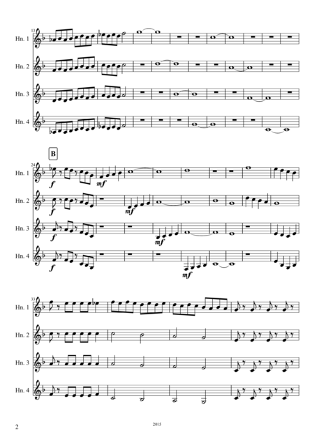 French Horn Quartet No 1 Page 2