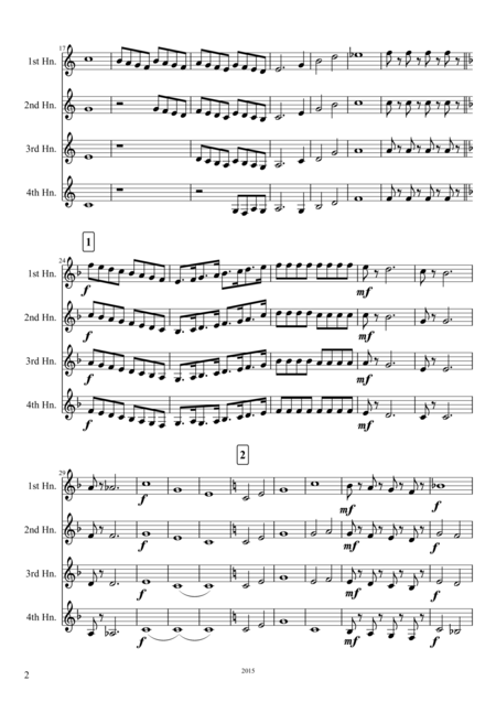 French Horn Quartet No 2 Page 2