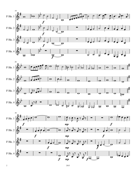 French Horn Quartet No 4 Page 2