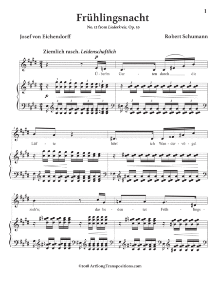 Frhlingsnacht Op 39 No 12 In 3 Medium Keys E E Flat D Major Page 2