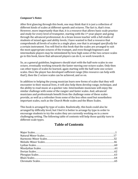 From Sprout To Stout Basic Scale Patterns For All Levels For Trumpet Page 2