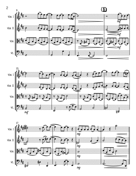 From The Heart String Quartet Page 2