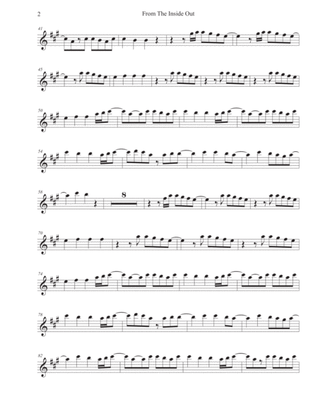 From The Inside Out Original Key Alto Sax Page 2