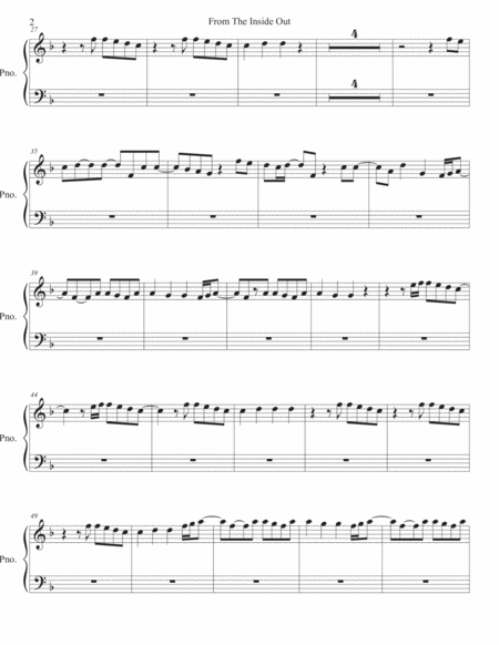 From The Inside Out Piano Page 2