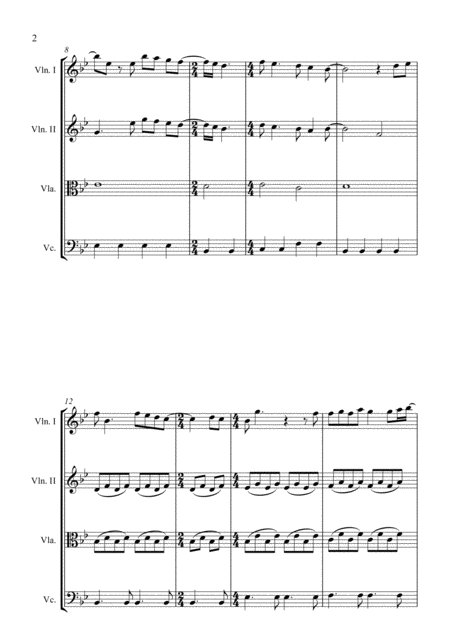 From This Moment On For String Quartet Score And Parts Page 2