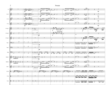 Frozen Marching Band Arrangement Page 2