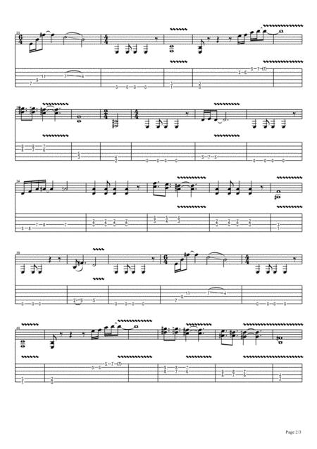 Fuego For Electric Guitar With Distorsion Page 2