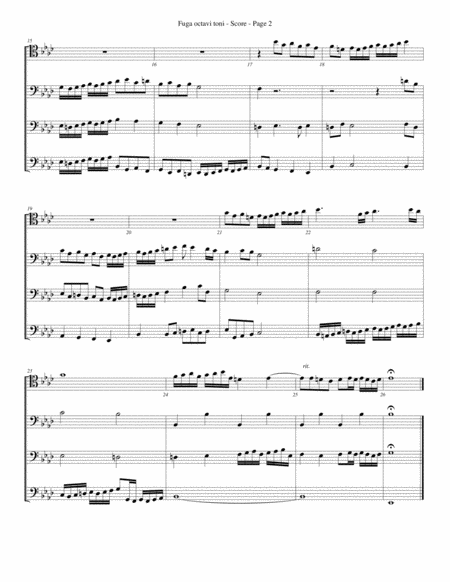 Fuga Octavi Toni For Trombone Or Low Brass Quartet Page 2