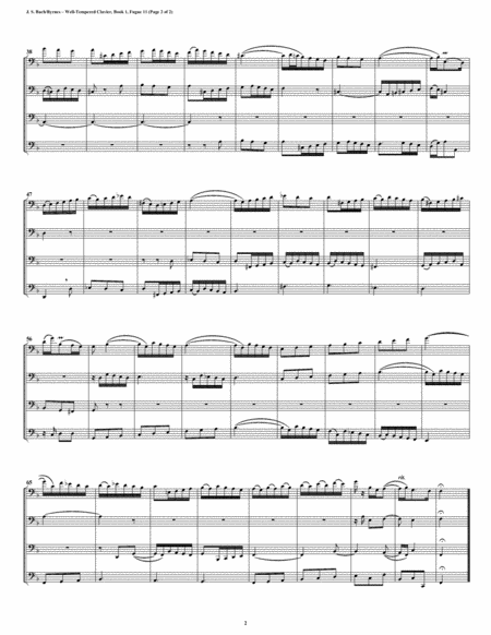 Fugue 11 From Well Tempered Clavier Book 1 Bassoon Quartet Page 2