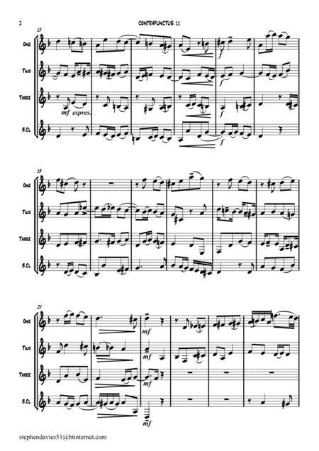 Fugue 24 From Well Tempered Clavier Book 2 Bassoon Quartet Page 2