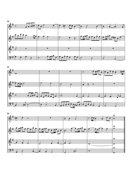 Fugue In B Flat Major Arrangement For 4 Recorders Page 2