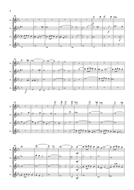 Fugue In C Minor For Four Flutes Page 2