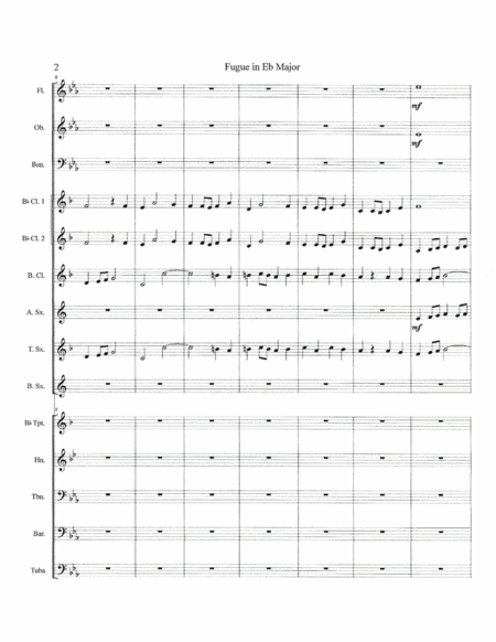 Fugue In Eb Major Score Page 2