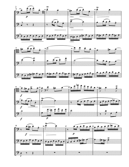 Fugue No 1 In C Major Wtc Book 2 For String Trio 2 Cellos And Contrabass Page 2