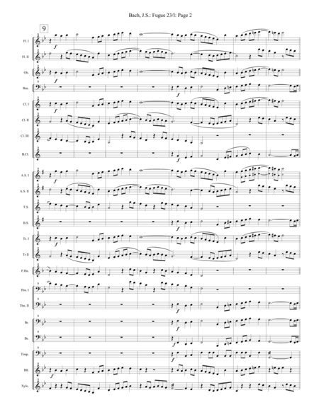 Fugue No 23 Book I Well Tempered Clavier Page 2