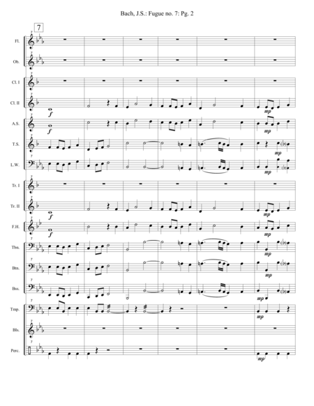 Fugue No 7 Well Tempered Clavier Extra Score Page 2