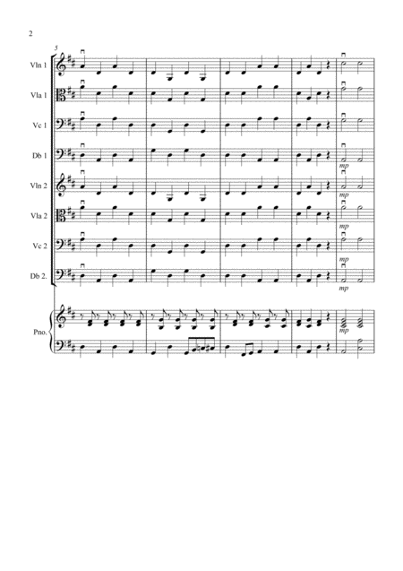 Fun For All For Open Strings String Orchestra And Piano Page 2