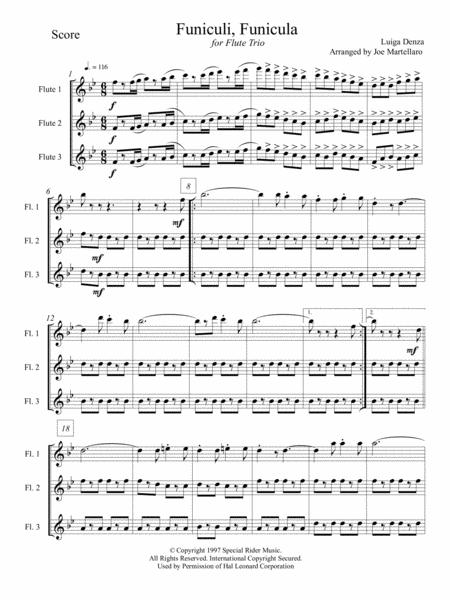 Funiculi Funicula For Flute Trio Page 2