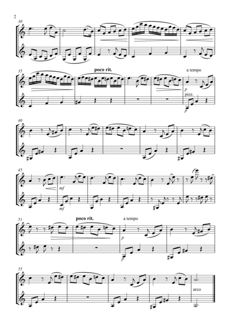 Fur Elise Violin Duet Page 2