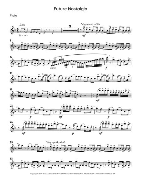 Future Nostalgia For Solo Flute No Piano Page 2