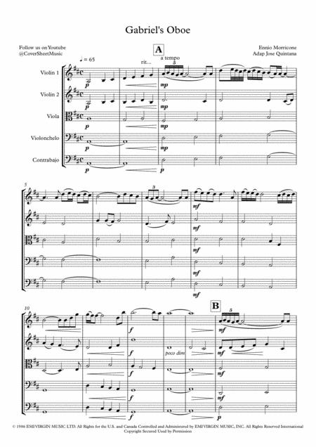 Gabriel Oboe String Orchestra String Quintet Page 2