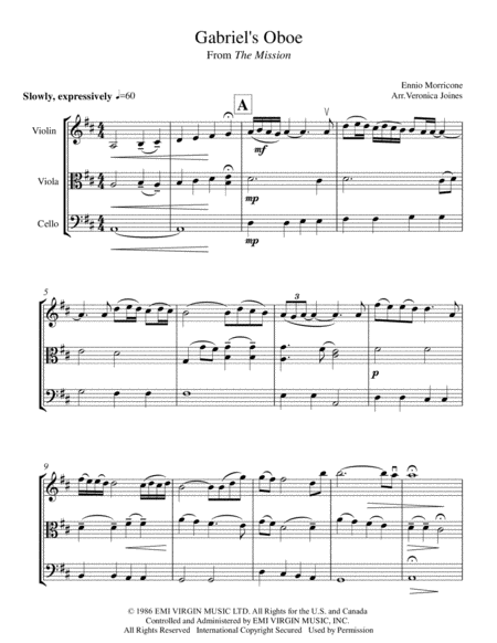 Gabriels Oboe For String Trio Page 2