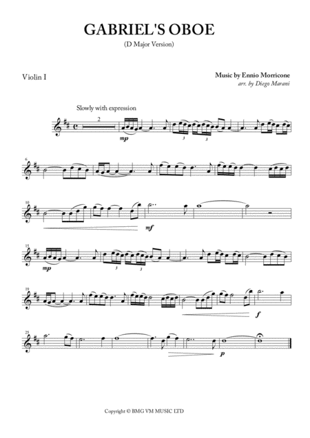 Gabriels Oboe Nella Fantasia For String Quartet Page 2
