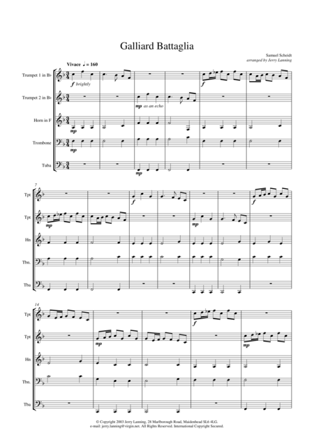 Galliard Battaglia Brass Quintet Page 2