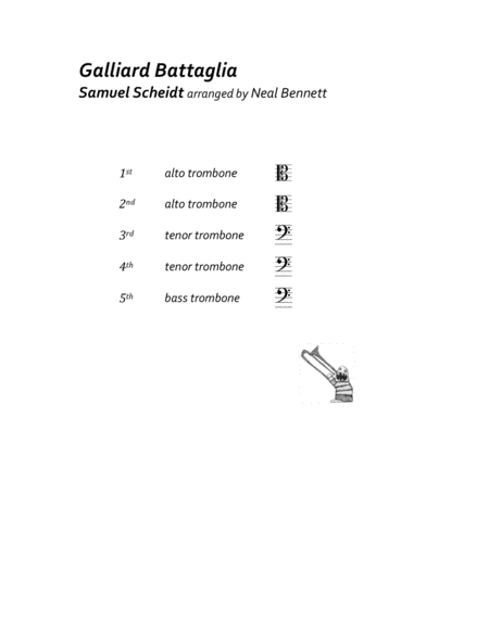 Galliard Battaglia For Trombone Quintet From I Tromboni Page 2