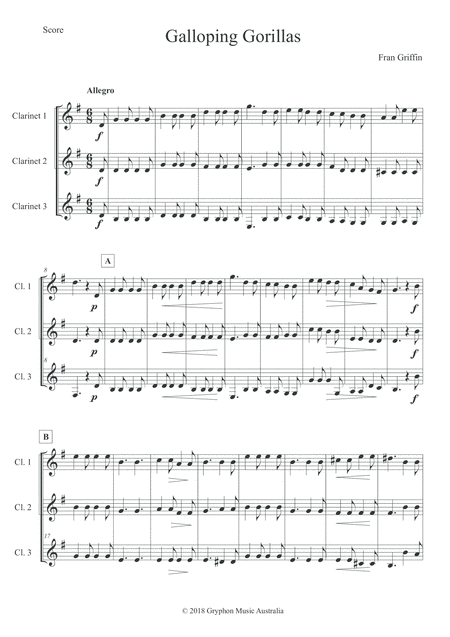 Galloping Gorillas For Clarinet Trio Page 2