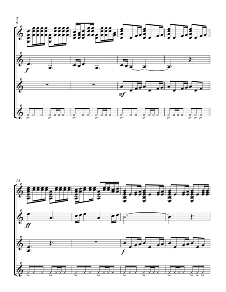 Game Of Thrones For Guitar Quartet Page 2