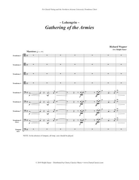 Gathering Armies From The Opera Lohengrin For 8 Part Trombone Ensemble And Optional Timpani Page 2