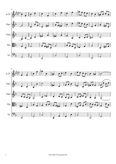 Gavotte Clarinet Quintet Page 2