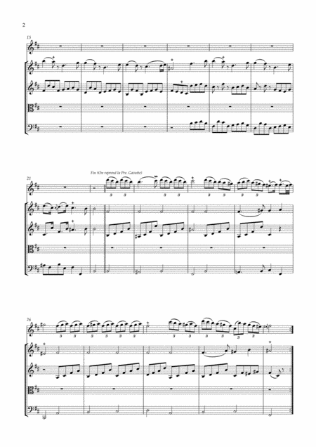 Gavotte Pour Les Heures Et Les Zephyrs 2 Recorders And String Orchestra Page 2
