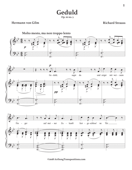 Geduld Op 10 No 5 B Flat Major Page 2