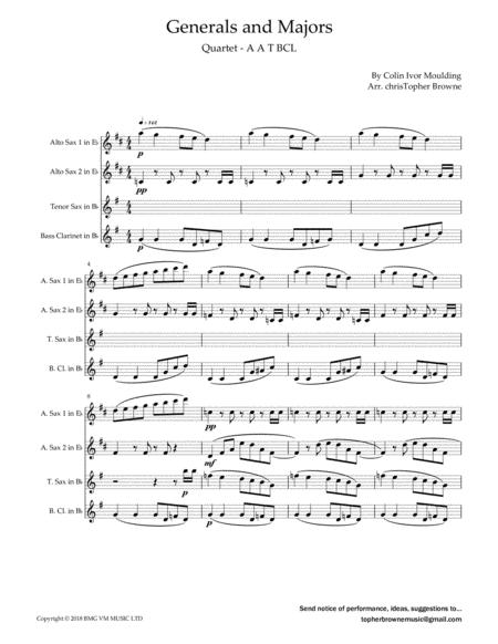 Generals And Majors Woodwind Quartet As As Ts Bcl Page 2