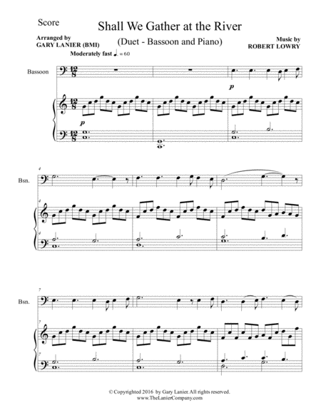 Gentle Hymns For Worship Bassoon And Piano With Parts Page 2