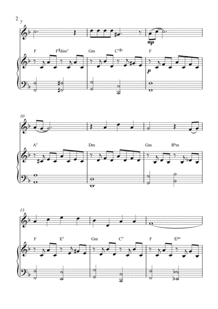 Georgia On My Mind Oboe Solo And Piano Accompaniment With Chords Page 2