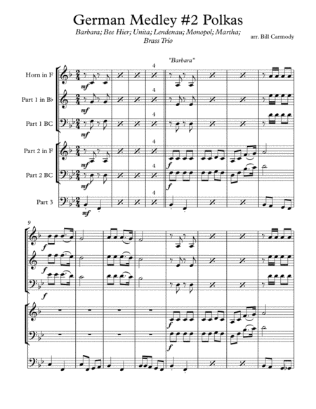 German Medley 2 Polkas Page 2